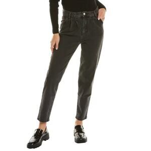 Current/Elliott Black Straight Leg Jeans